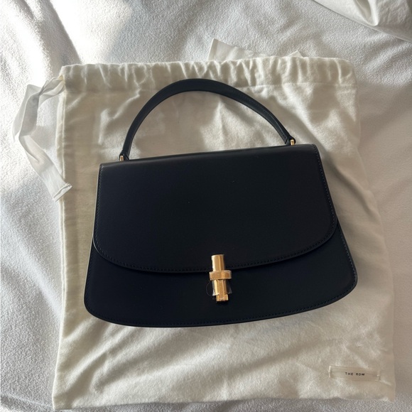 The Row Sofia 10 tote bag Black Shoulder Bag with Gold Accent - Picture 1 of 7